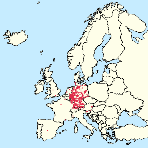 Mapa Unia Europejska z zaznaczonymi osobami wspierającymi