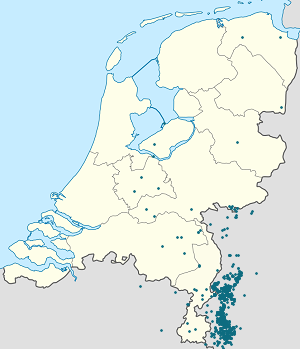 Map of Limburg with markings for the individual supporters