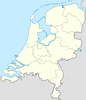 Map of Enschede with markings for the individual supporters