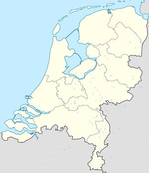 Carte de Pays-Bas avec des marqueurs pour chaque supporter