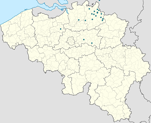 Map of Arrondissement of Turnhout with markings for the individual supporters