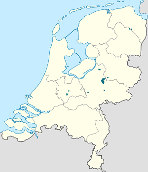 Map of Ermelo with markings for the individual supporters
