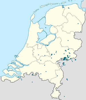 Map of Arnhem with markings for the individual supporters