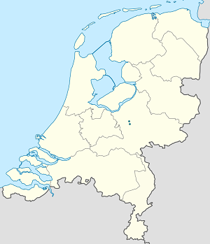 Mapa de Hilversum com marcações de cada apoiante