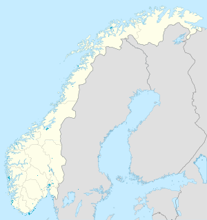 Map of Norway with markings for the individual supporters
