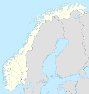 Map of Norway with markings for the individual supporters