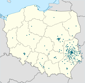 Map of Lublin with markings for the individual supporters