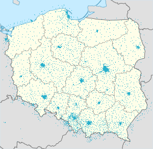Map of Poland with markings for the individual supporters