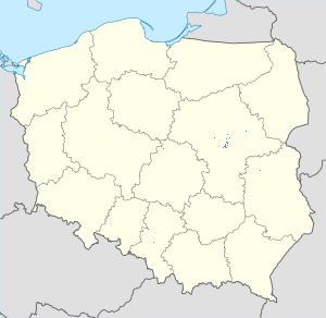 Mapa mesta Mazovské vojvodstvo so značkami pre jednotlivých podporovateľov