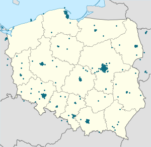 Mappa di Polonia con ogni sostenitore 