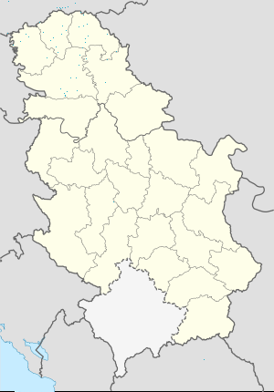 Სერბეთი-ის რუკა თითოეული მხარდამჭერის მარკერებით