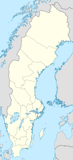 Kart over Eskilstuna kommune med markører for hver supporter