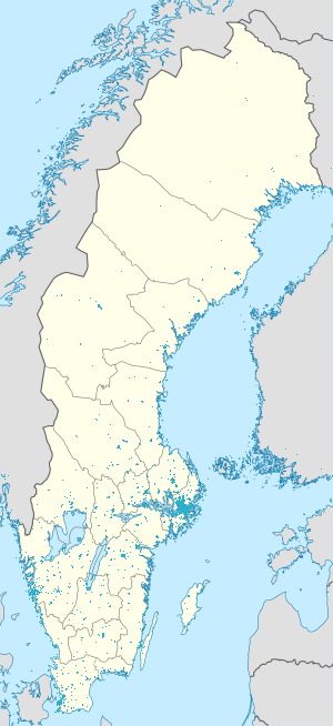 Karte von Schweden mit Markierungen für die einzelnen Unterstützenden