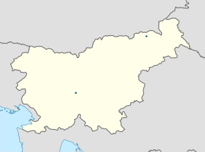 Karta mjesta Slovenija s oznakama za svakog pristalicu