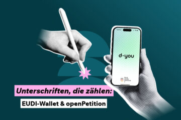 Bild zum Blog-Post Verifizierte Unterschriften mit der EUDI-Wallet (d-you)